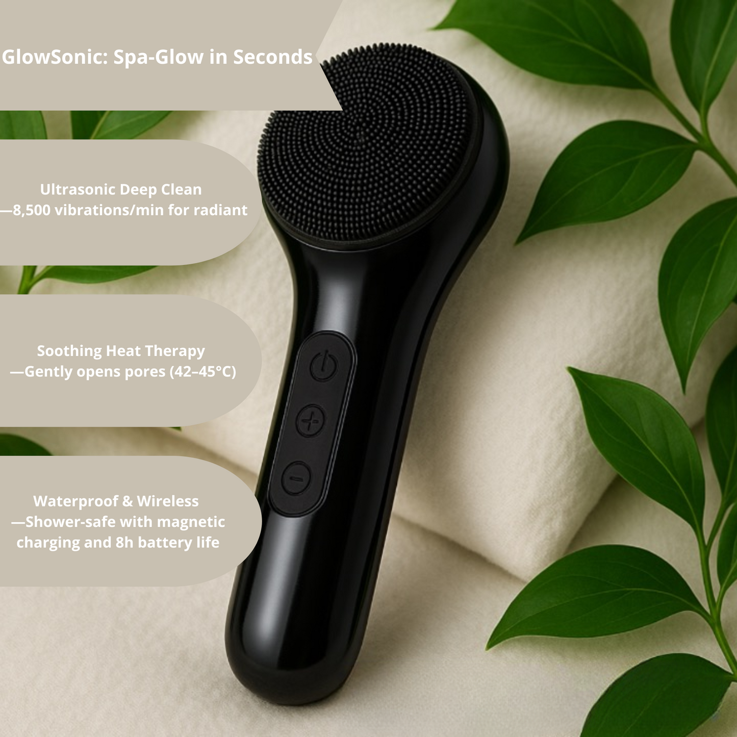 GlowSonic Silicone Brush
